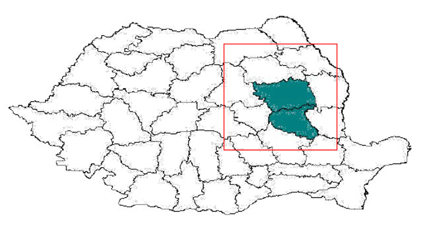 Map of Romania