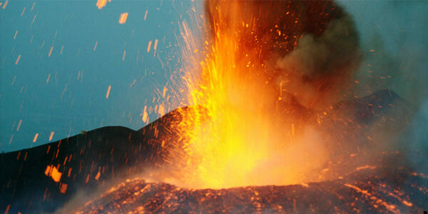 Volcano background image