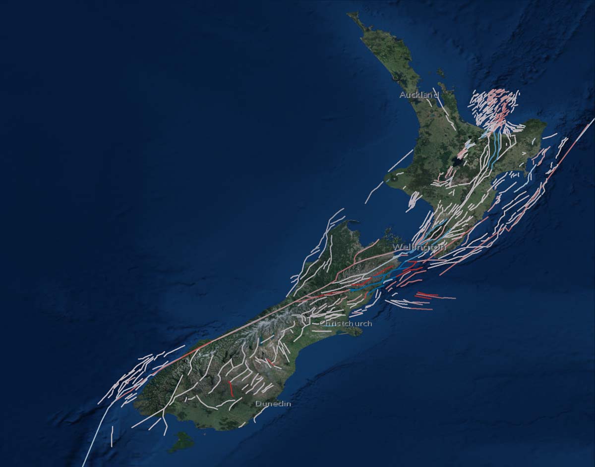 New Zealand Rupture Map