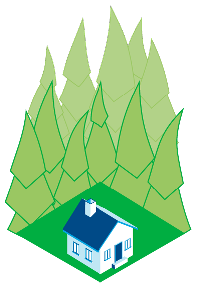 Defensible Space illustration