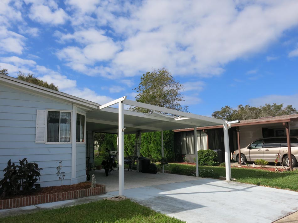 Partial carport failure.