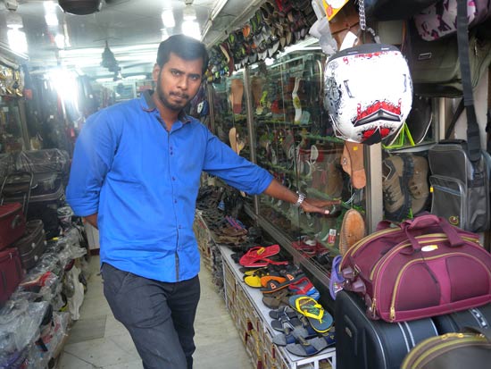 A shop keeper in T. Nagar