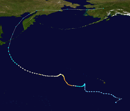 Track of Hurricane Kilo