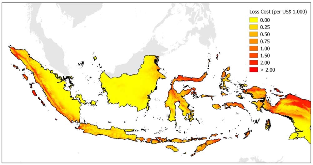 Earthquake Lost Cost map