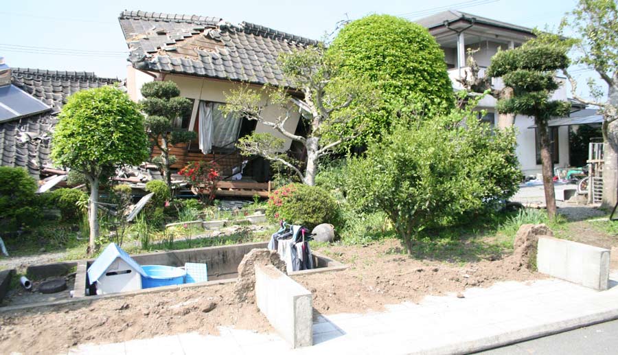 Houses damaged