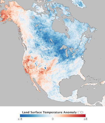 Temperature anomalies