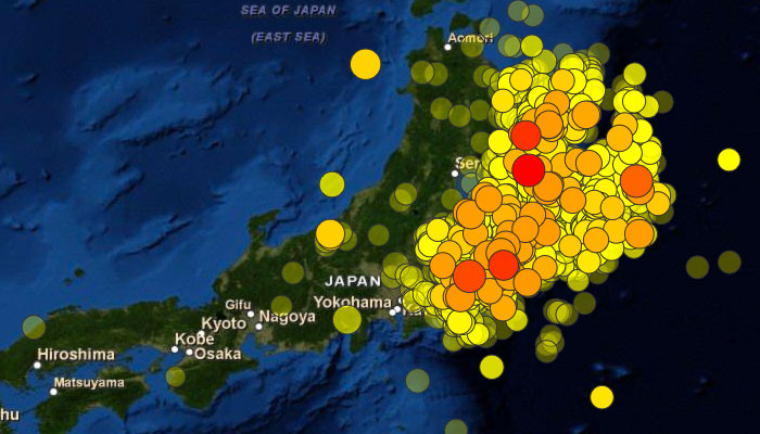 Tohoku aftershocks