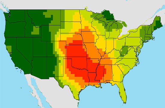 summary of tornado activity 1950-1979