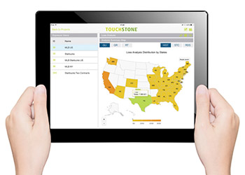 Touchstone Dashboard on an iPad