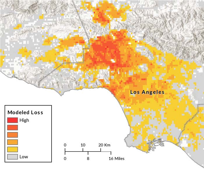 San Joaquin Loss Map