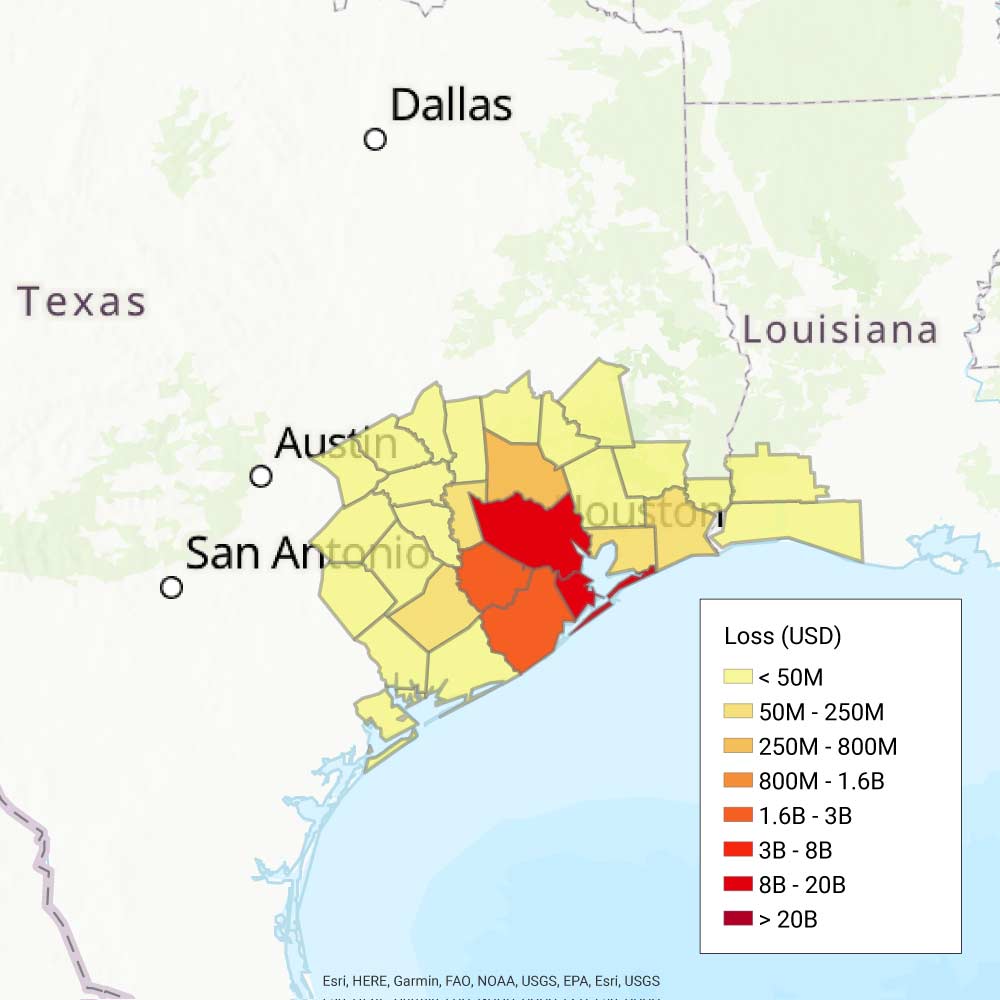 Galveston 1915 Loss Map