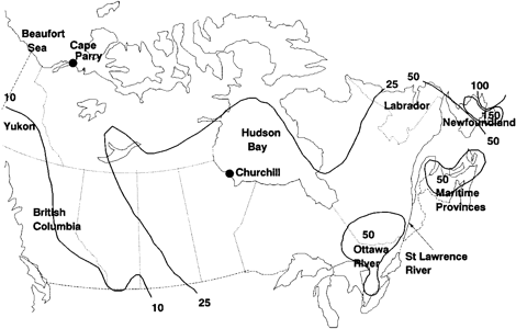 Icy Winters in Canada's Past and Future Figure 1