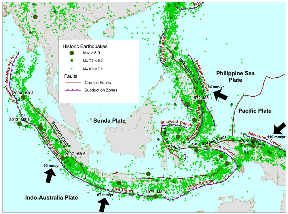 Java Sumatra Trench My Maps